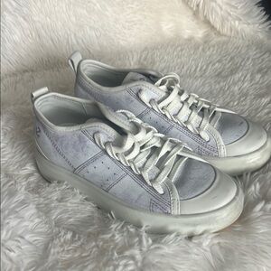 ECCO Street Ave Women’s Sneakers Purple White, Size 5-5.5 @